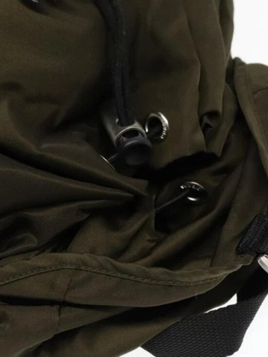 PRADA Backpack Nylon Khaki Silver Auth ep5764 main image 7